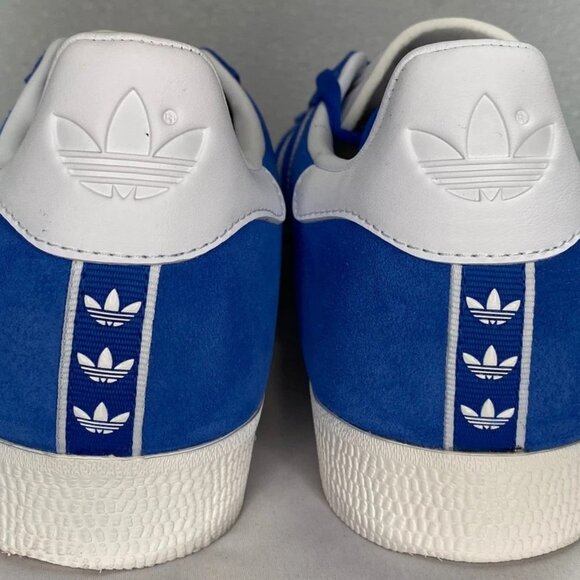 Adidas Gazelle Men’s Sneakers Blue Suede Size 10 Lace-Up Casual Classic - Picture 2 of 3
